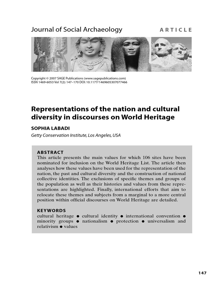 Labadi 2007 Representations of The Nation and Cultural Diversity in ...