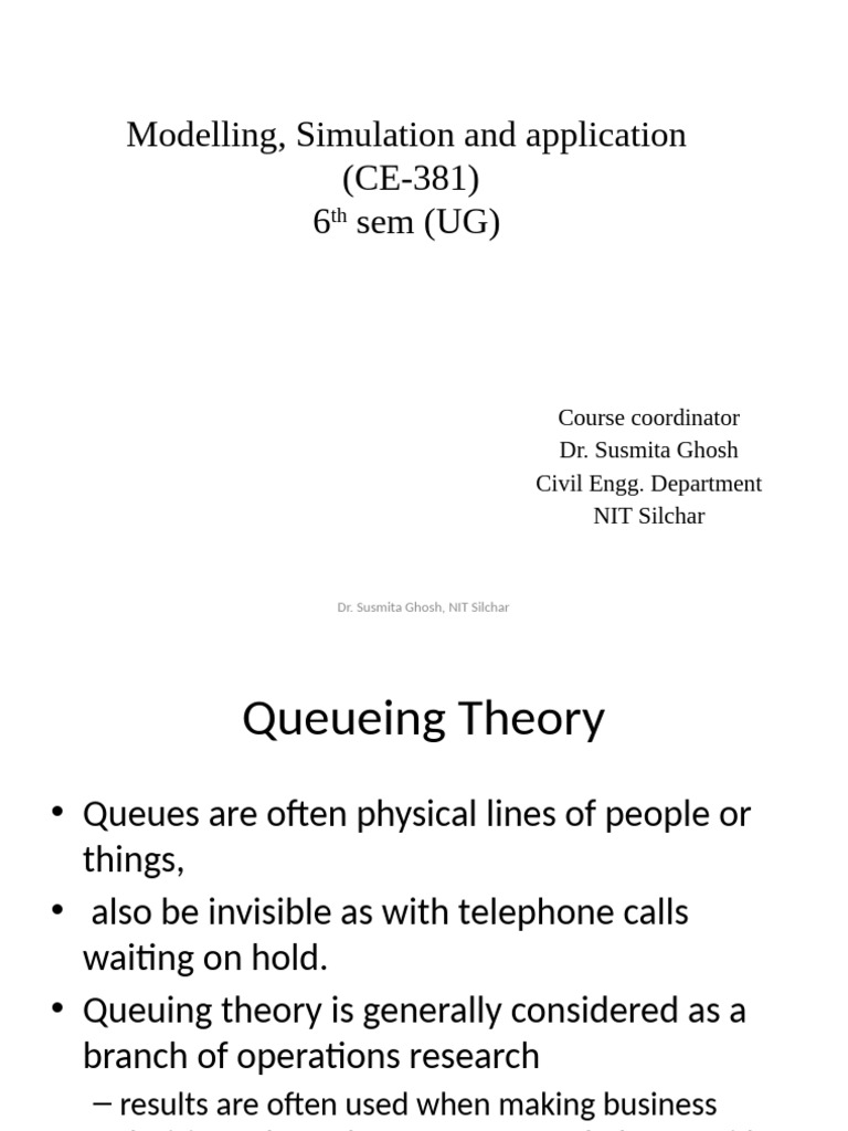 Queue Model | PDF