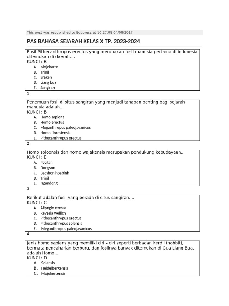 Kebudayaan Homo Soloensis dan Wajakensis | PDF