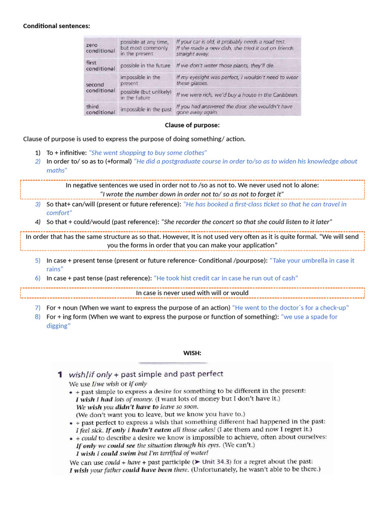 Conditional Sentences, Passive and Adverbs | PDF | Grammar | Linguistics