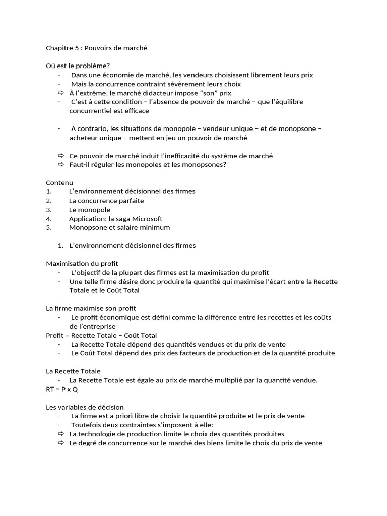 Chapitre 5 Et 6 | PDF