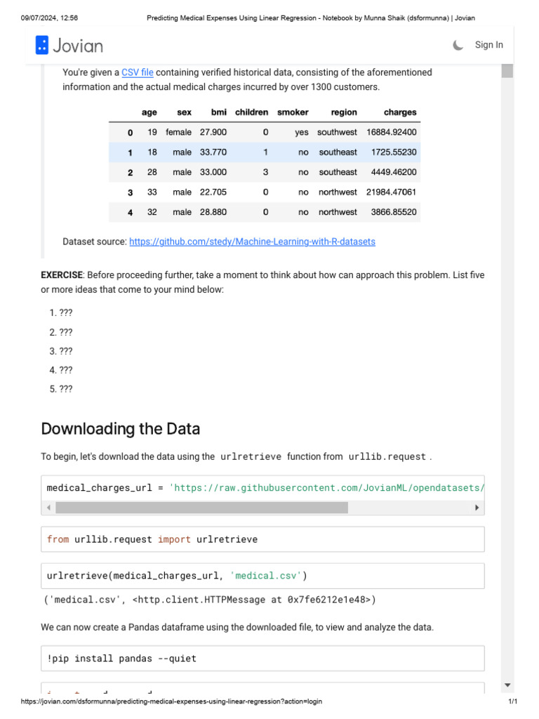 Downloading The Data: CSV Le | PDF