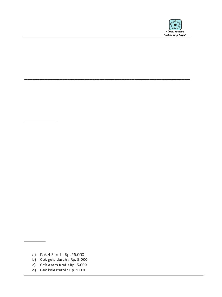 Tata Cara Pemeriksaan Darah | PDF