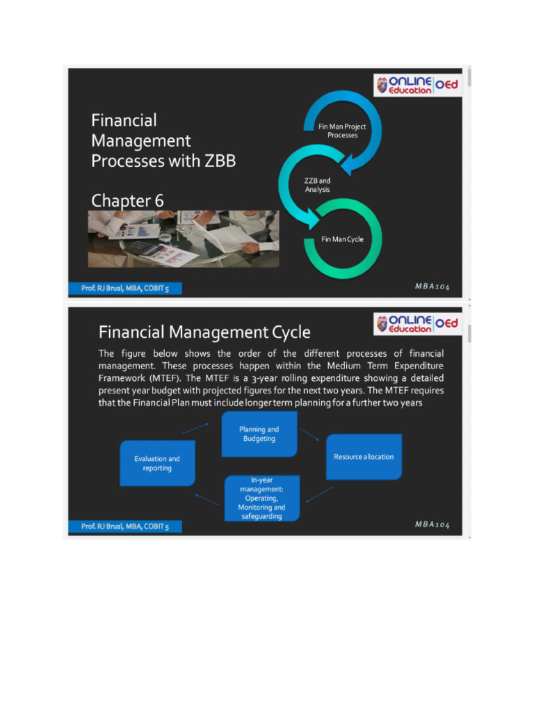 MBA104 Processing With ZBB | PDF