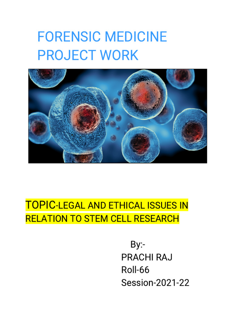 FMT Project (Prachi Raj Roll-66) | PDF | Embryonic Stem Cell | Stem Cell