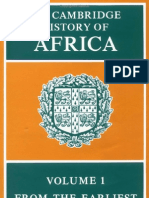 The Cambridge History of Africa, Volume 1 From The Earliest Times To C. 500 B.C.