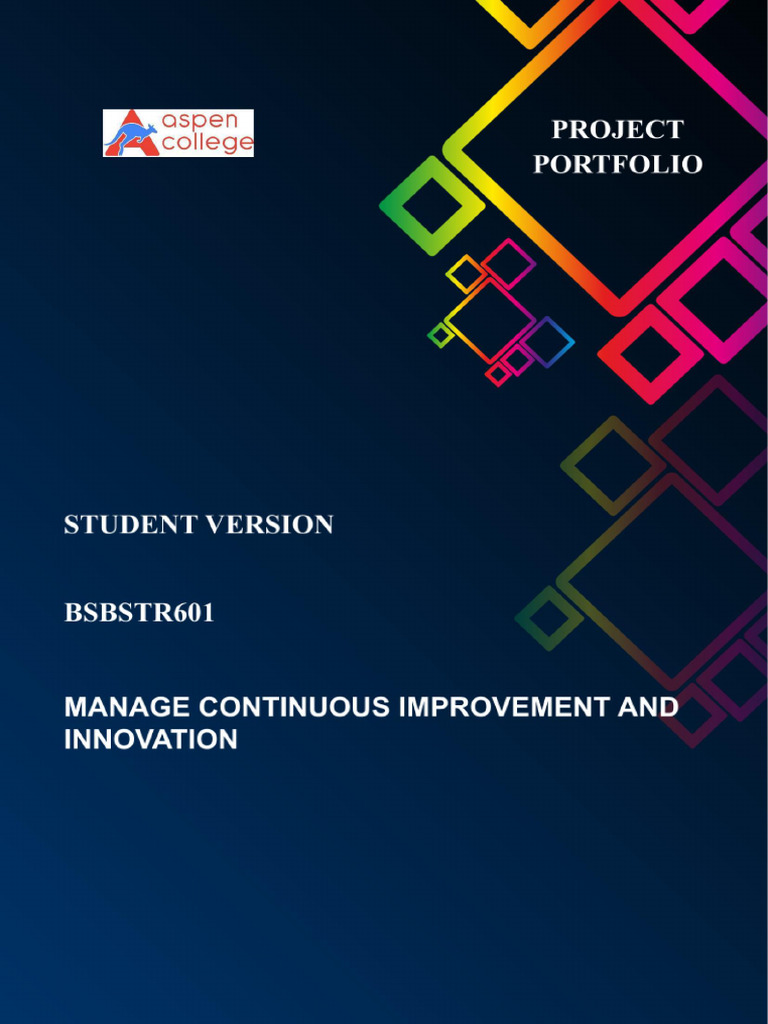 BSBSTR601 Project Portfolio | PDF