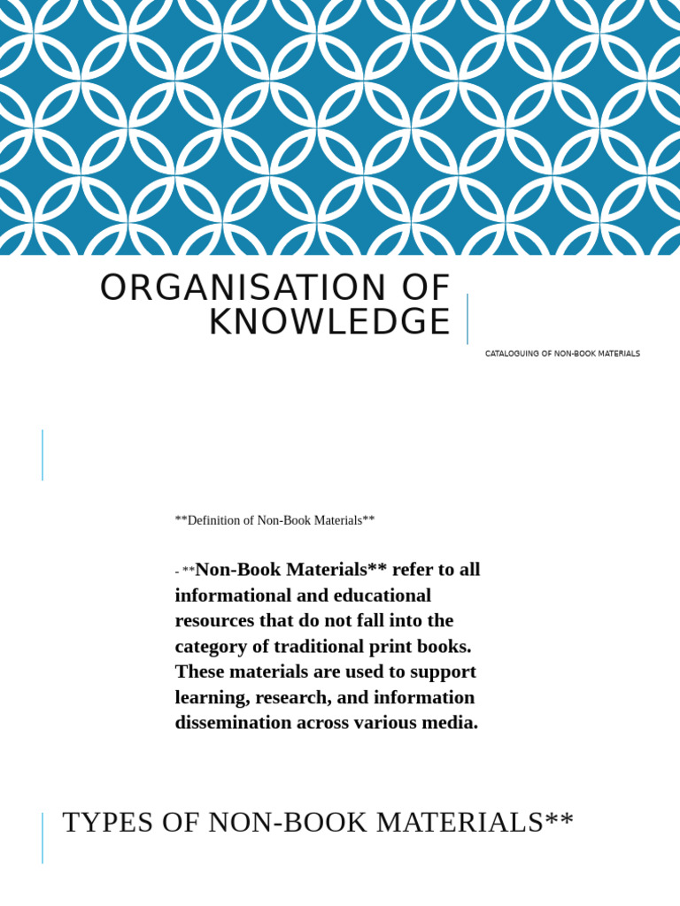 Organisation of Knowledge | PDF