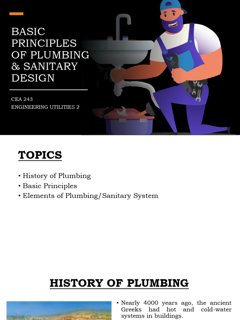 Basicprinciplesofplumbingsanitarydesignfinal 221021064027 Cf5a655c | PDF