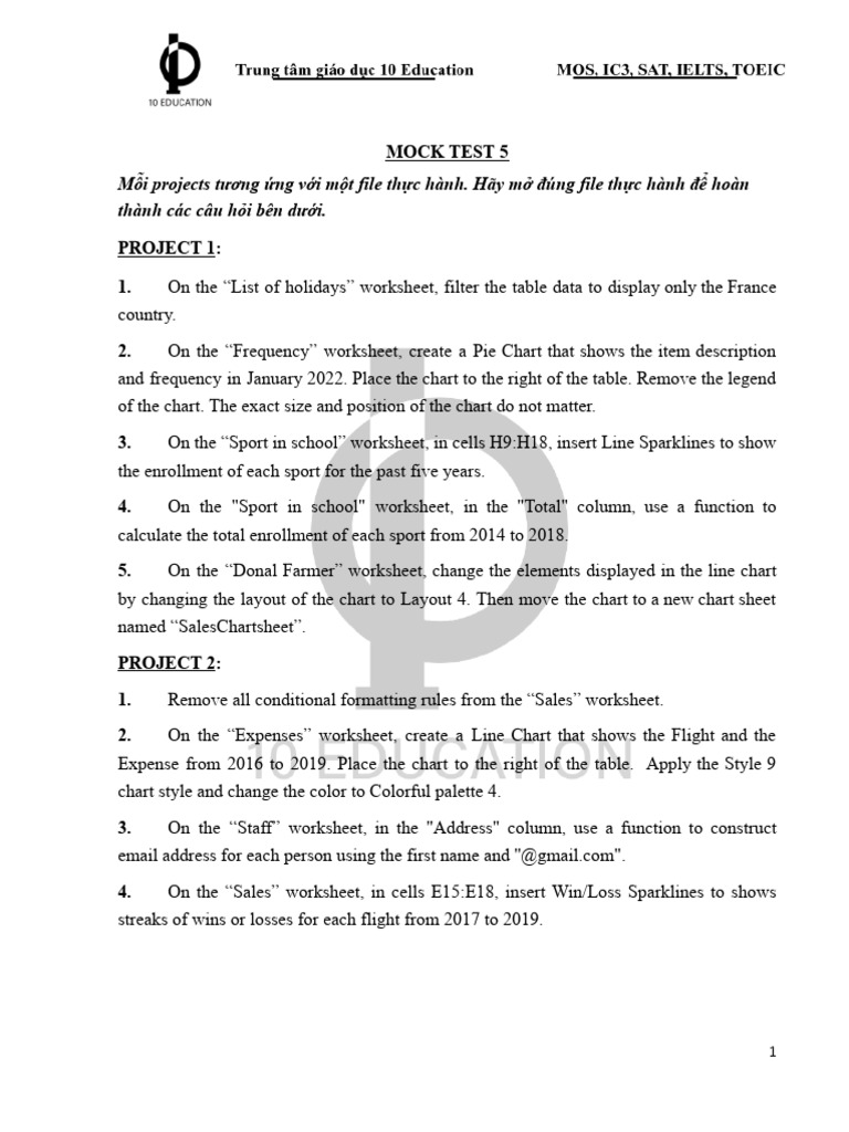 Mock Test 5 | PDF
