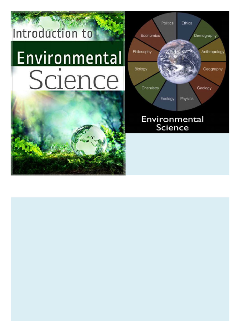 Introduction to Environmental Studies | PDF | Atmosphere | Natural ...