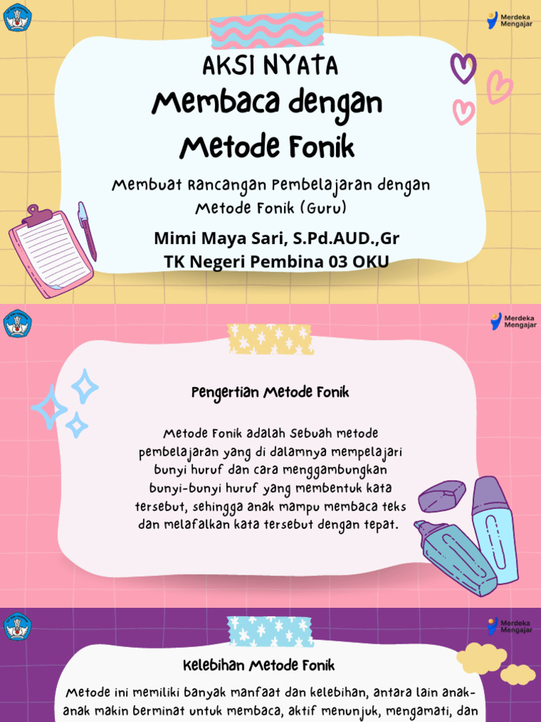Membaca Menggunakan Metode Fonik | PDF