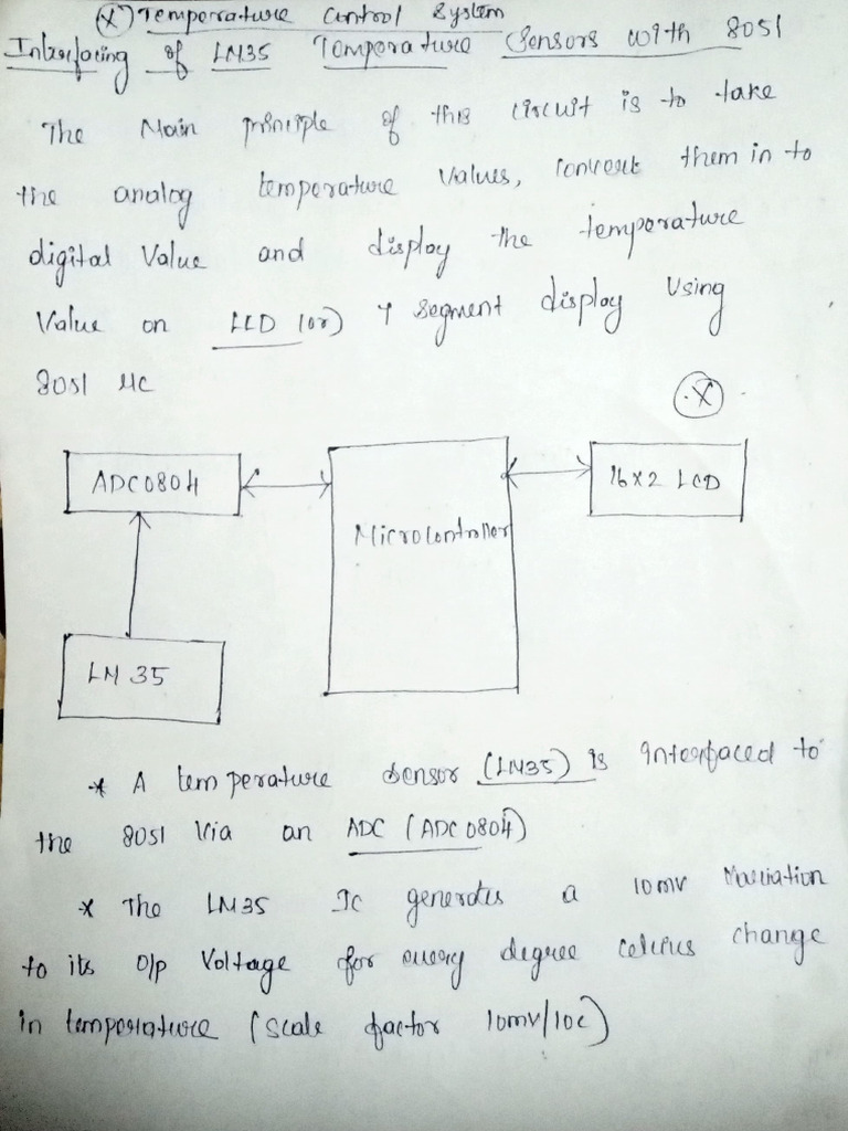 Temperature Control System Circuit Diagram