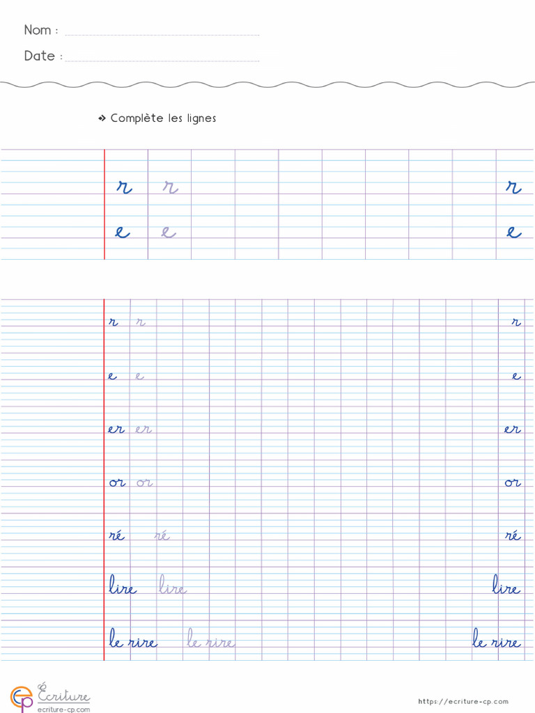 8 Ecriture CP Apprendre A Ecrire Les Mots Utiles R | PDF