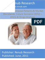 Alzheimer's Disease Patients & Market Worldwide, Future Scenario (2010 - 2015) & Drugs Analysis