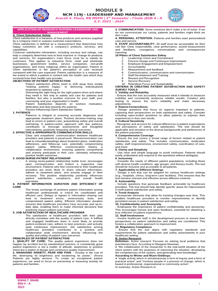 LM Module 9 | PDF