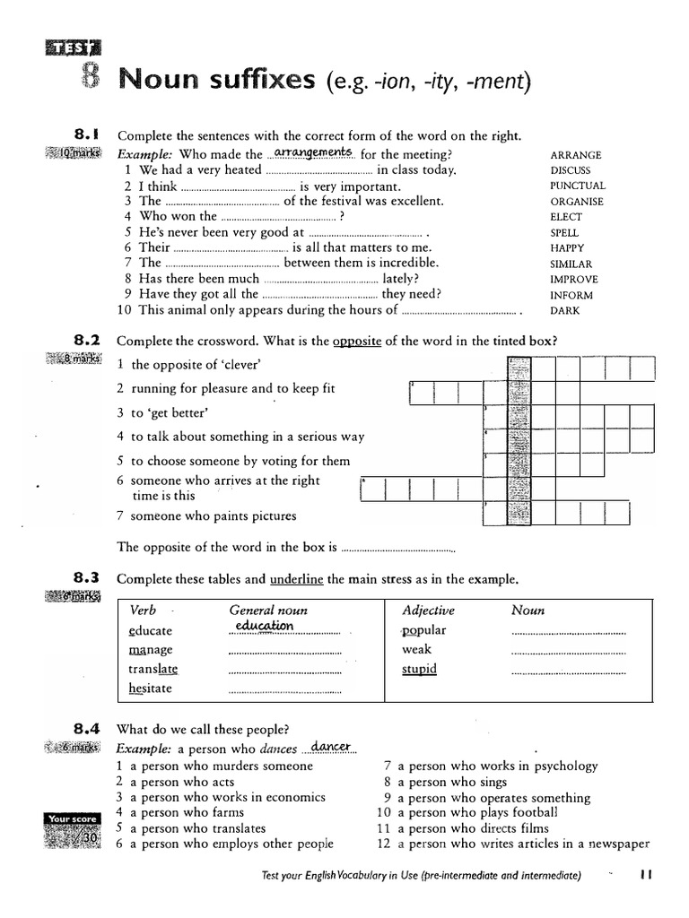 Noun Suffixes-Adjective Suffixes | PDF