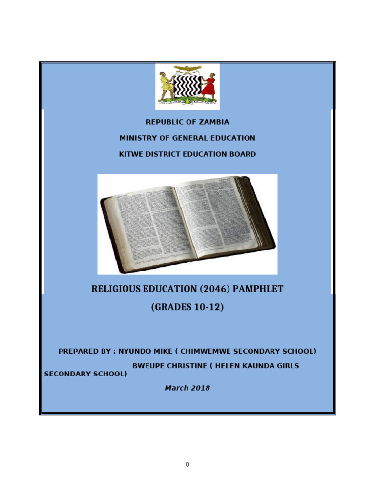Religious Education 2044 Final Document | PDF