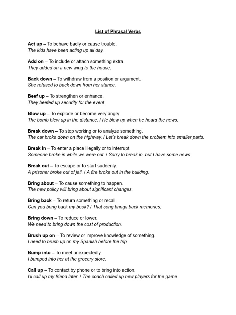 Spoken Vocabulary | PDF