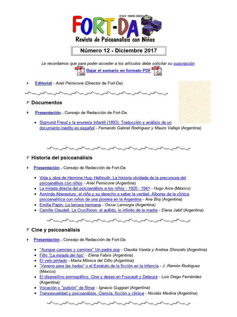Fort Da12 | PDF