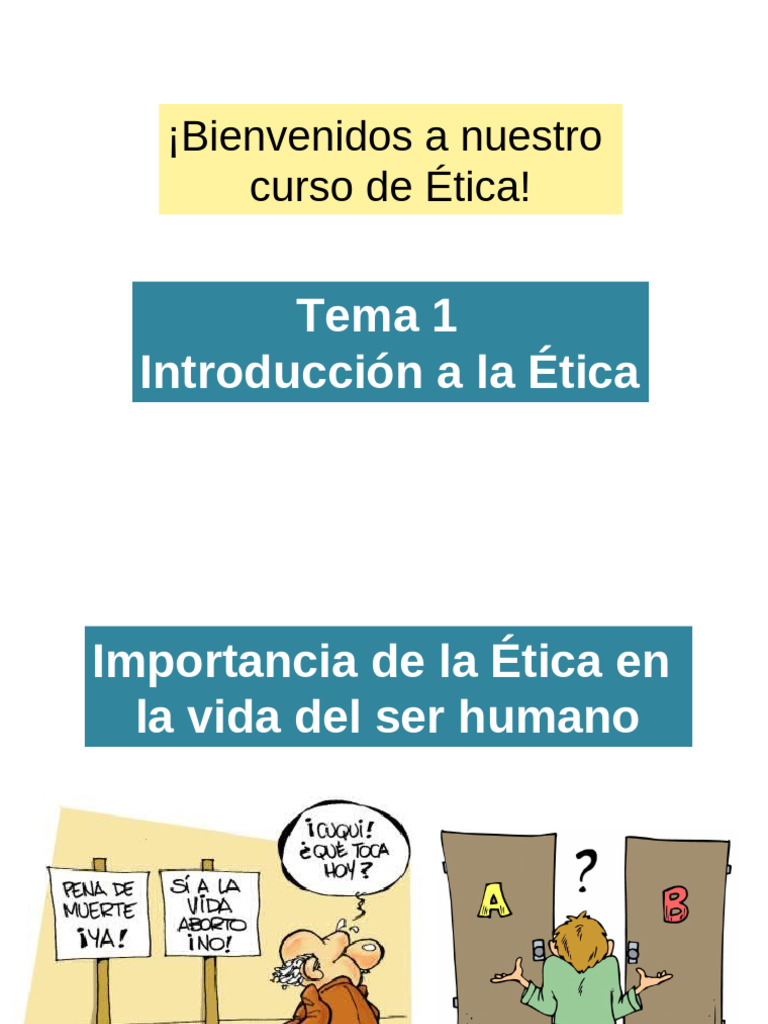 Tema 1 Introducción A La Ética | PDF