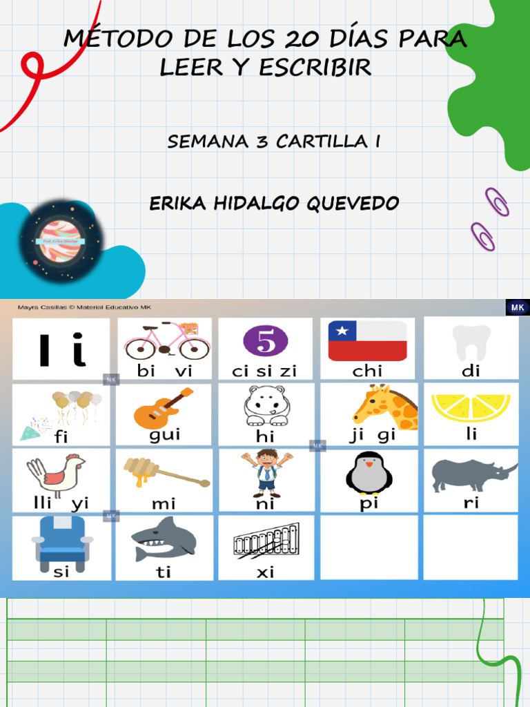 Método de 20 Días para Leer y Escribir | PDF