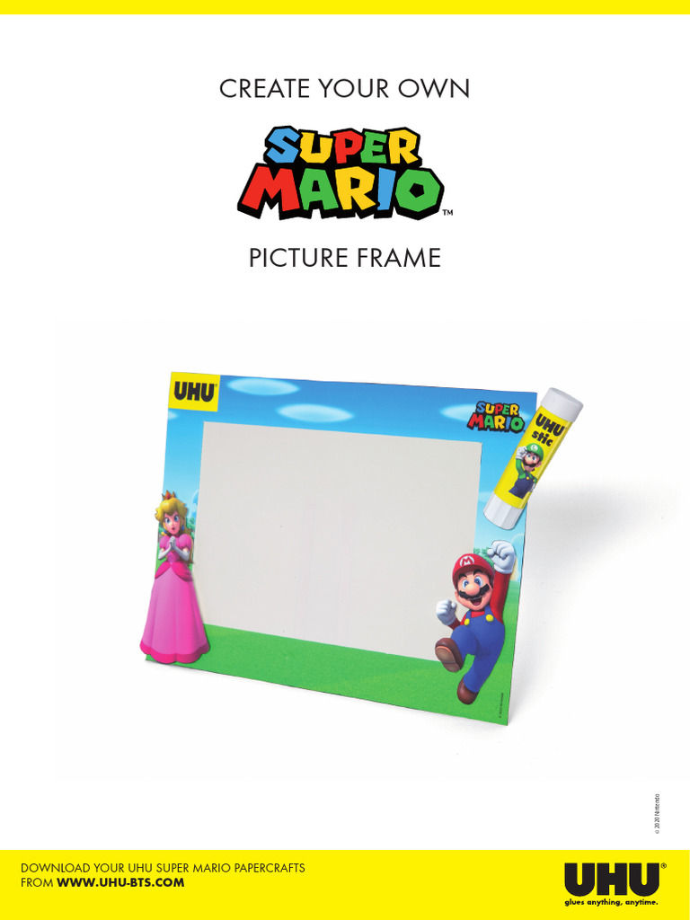 Uhu-Papercraft-Mario-picture-frame | PDF