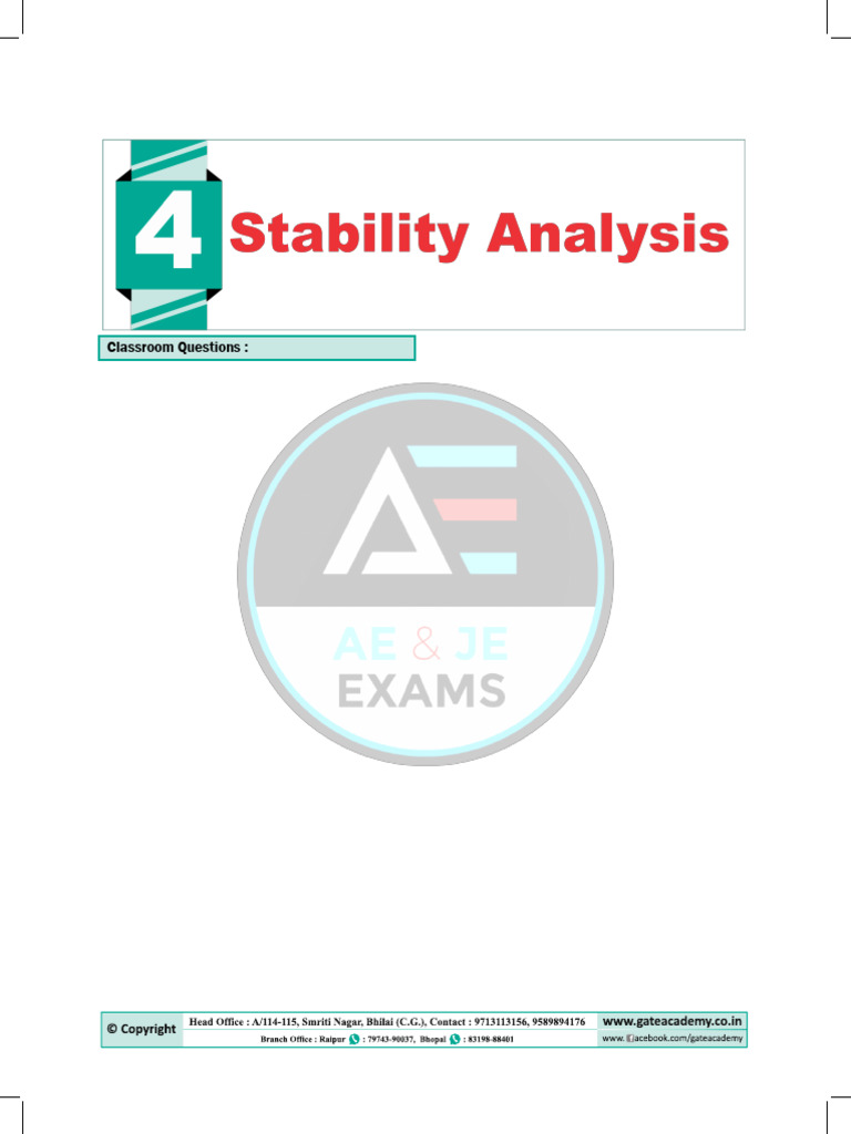 025fba312357c-Unit 4 Stability Analysis - 19884101 | PDF