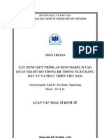 XÂY DỰNG QUY TRÌNH ÁP DỤNG BASEL II VÀO QUẢN TRỊ RỦI RO TRONG HỆ THỐNG NGÂN HÀNG