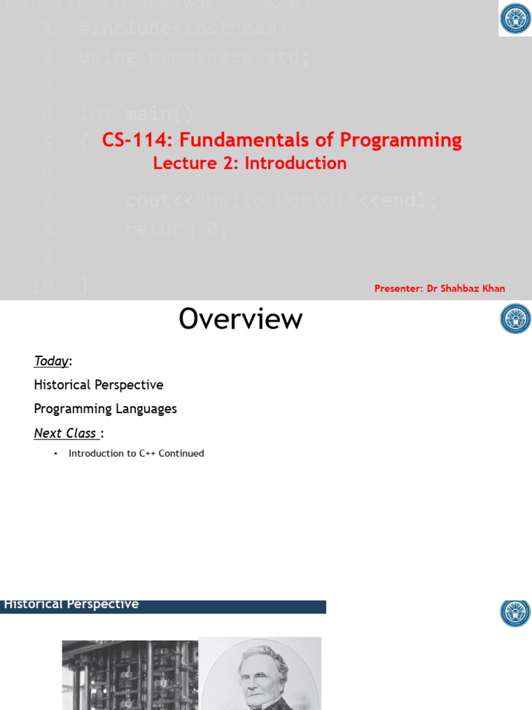 Lecture 2 - Programming Languages | PDF