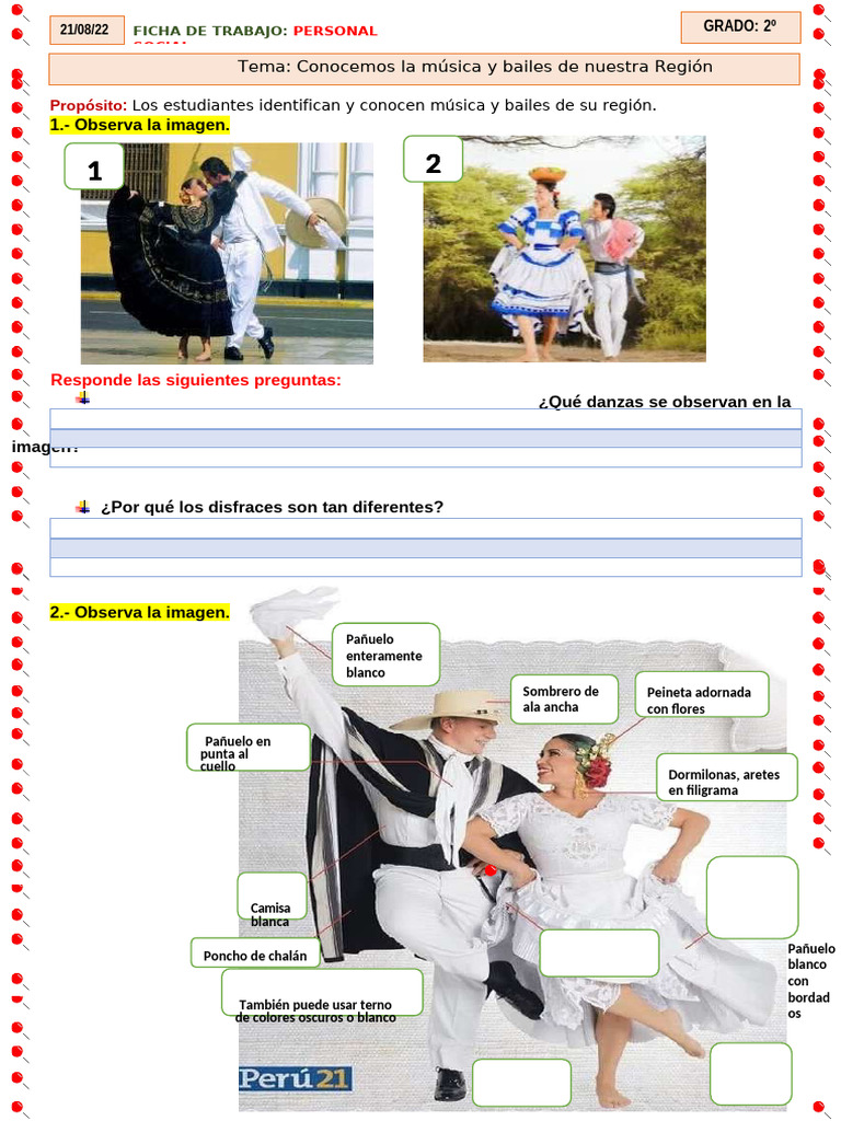 Ficha de Trabajo 21 - Personal Social | PDF