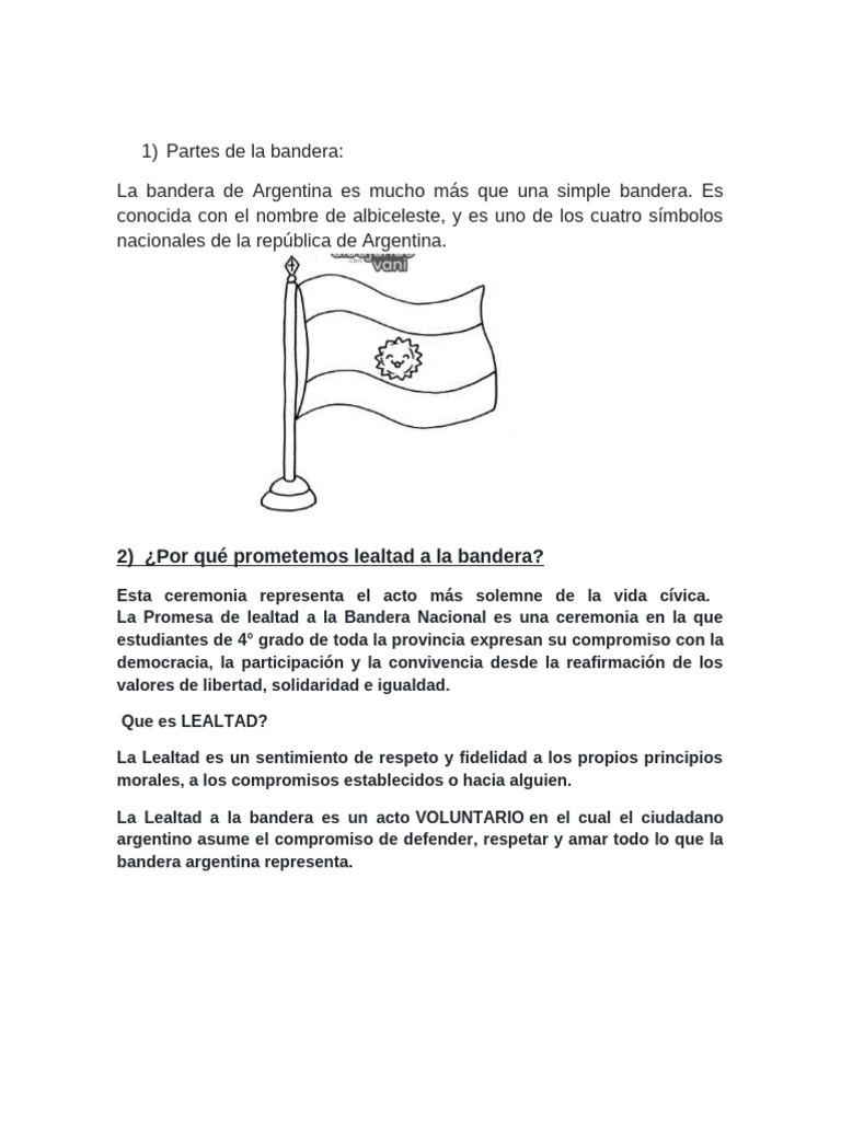 Promesa de Lealtad A La Bandera | PDF