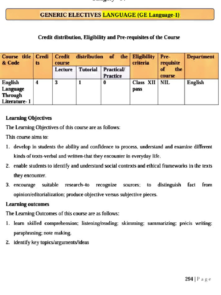 Eltl 1 | PDF