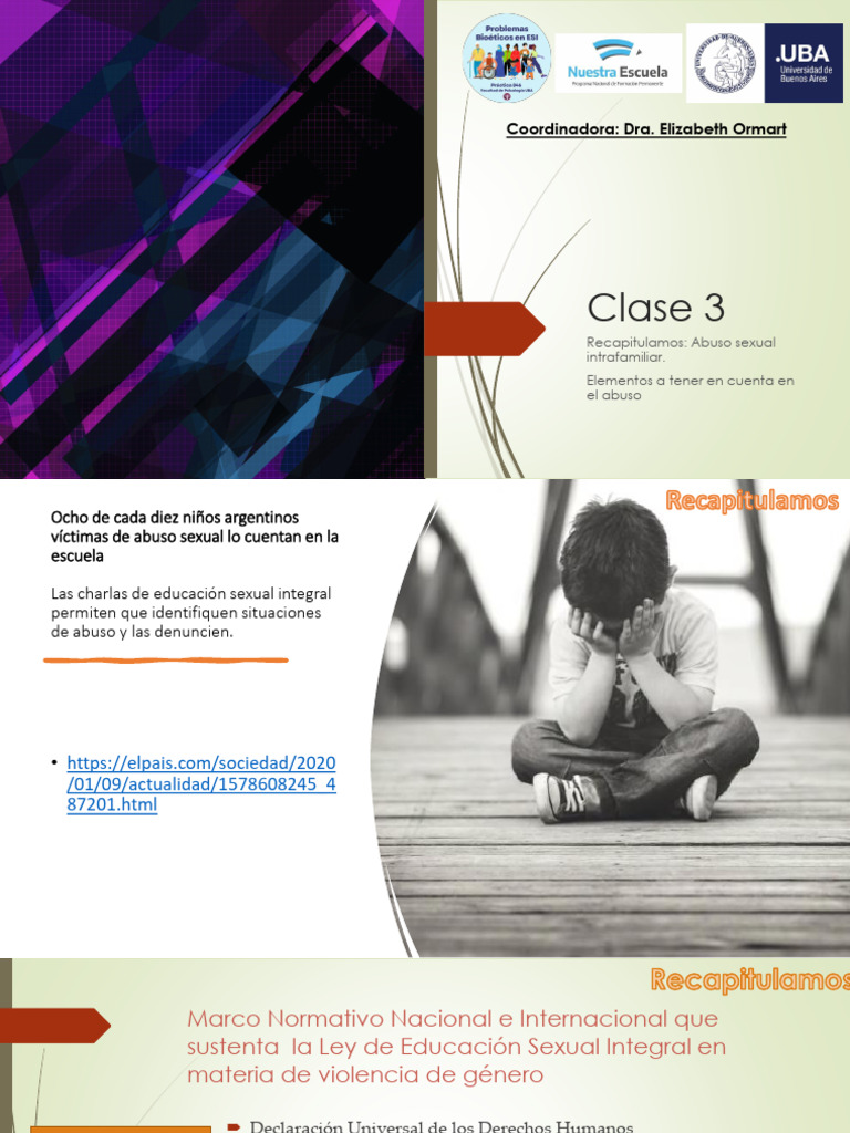 Clase 3 - Definitivo | PDF | Abuso sexual | Ciencias sociales