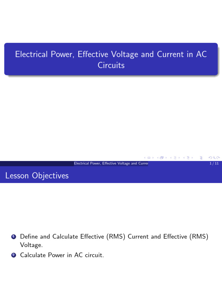 AC Power PPT | PDF