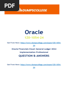 1Z0 1054 24 Exam Questions