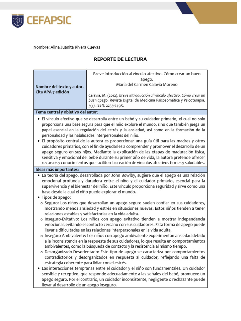 ACT 1 Reporte de Lectura | PDF