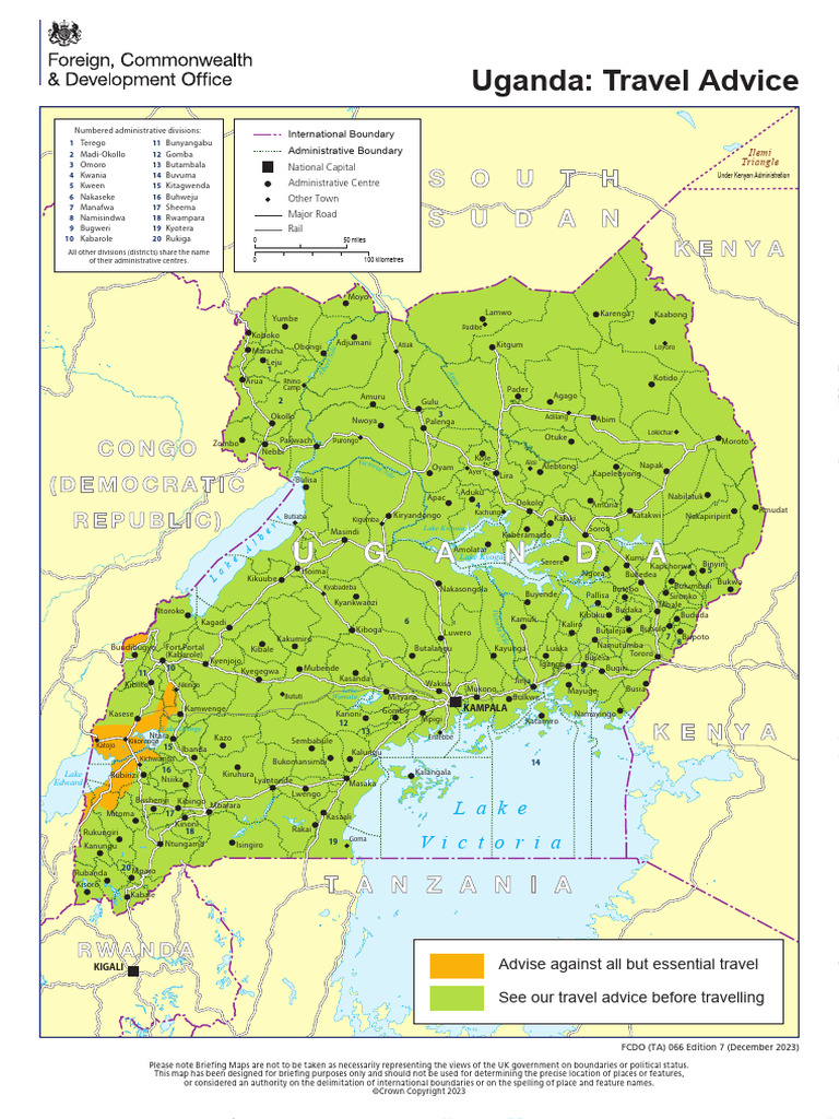 Uganda Map | PDF