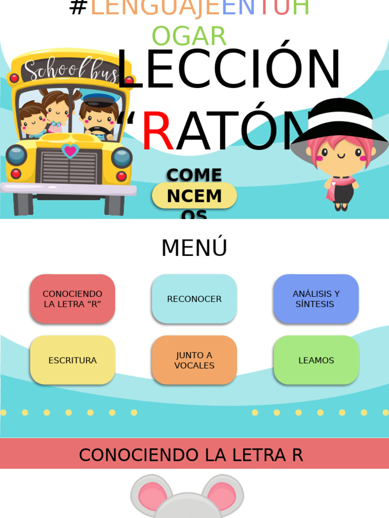 173) LenguajeEnTuHogar - Lección Ratón | PDF