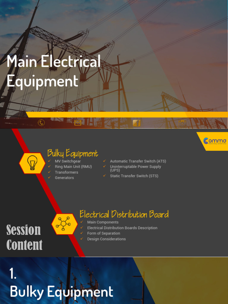 Main Electrical Equipment - Part | PDF