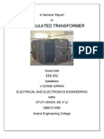 Gas Insulated Transformer: A Seminar Report