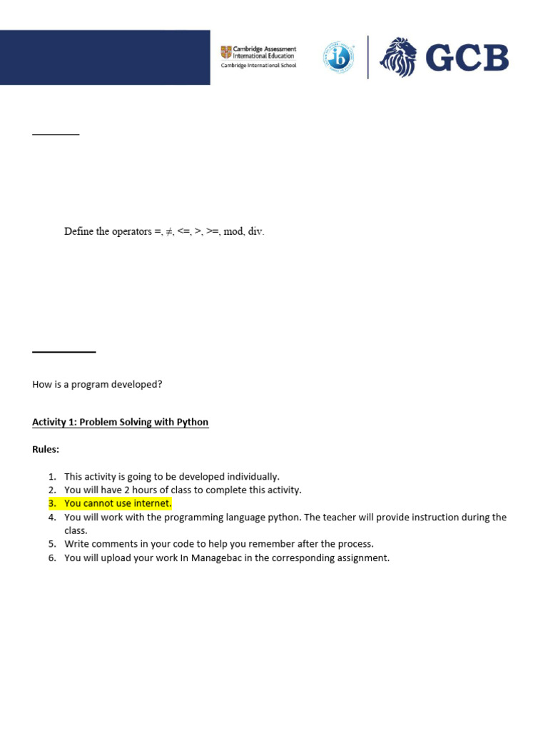Introduction To Programming Act 2 | PDF