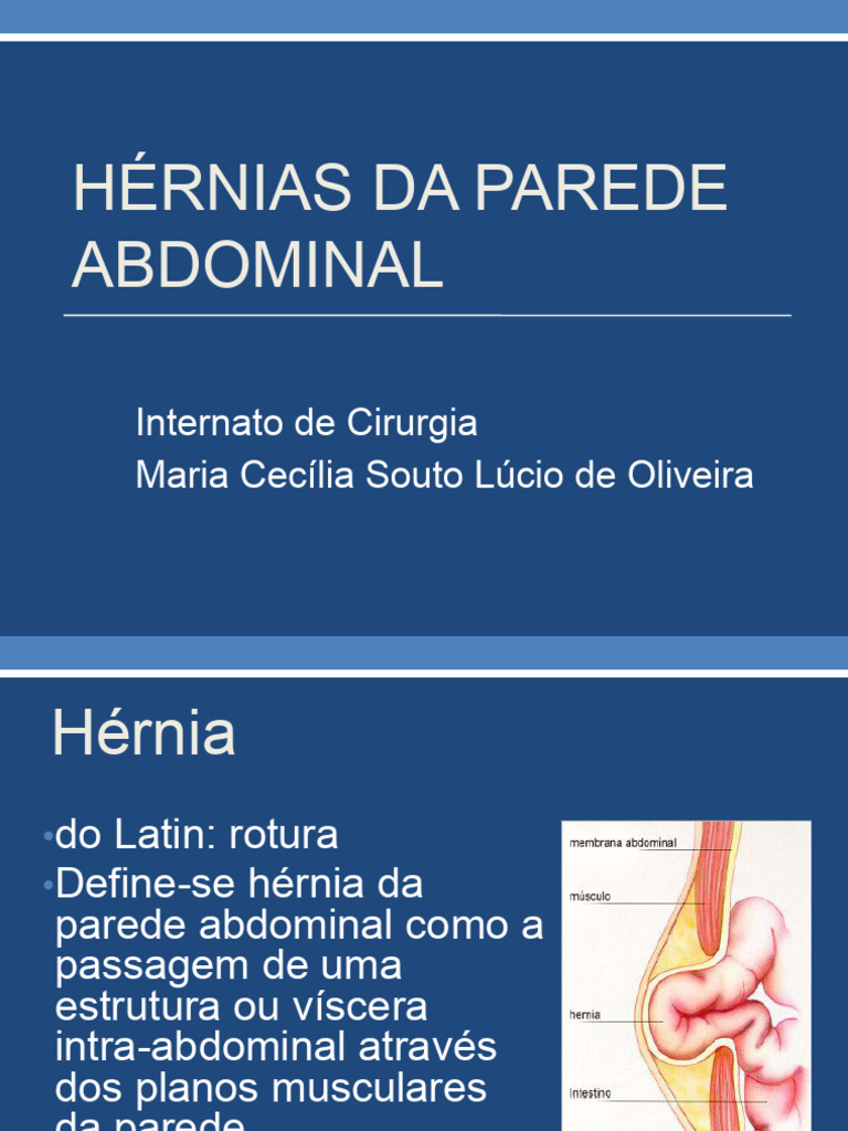 Hérnias Da Parede Abdominal1 Alunos | PDF