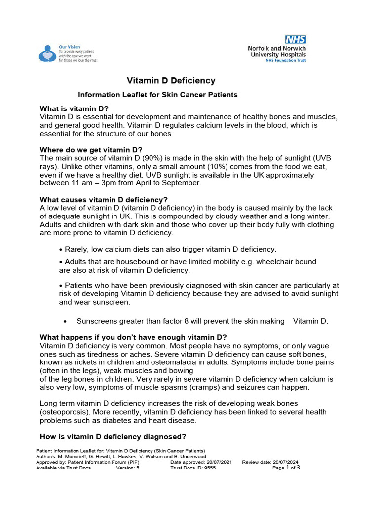 Vitamin D Deficiency v5 | PDF