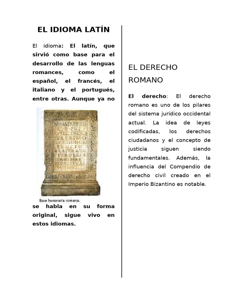 El Idioma Latín | PDF
