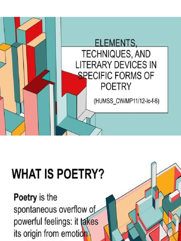Poetic Elements | PDF