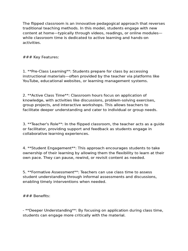 Flipped classroom pdf