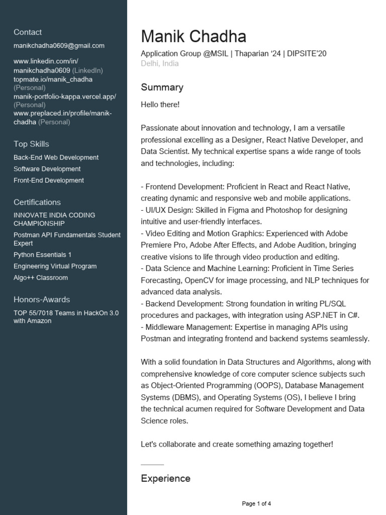 Profile | PDF
