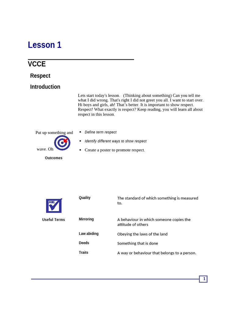 Respect. Vcce | PDF