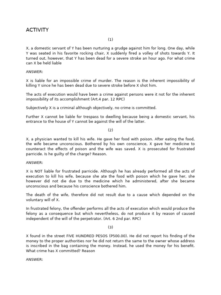 ACTIVITY With Answers | PDF